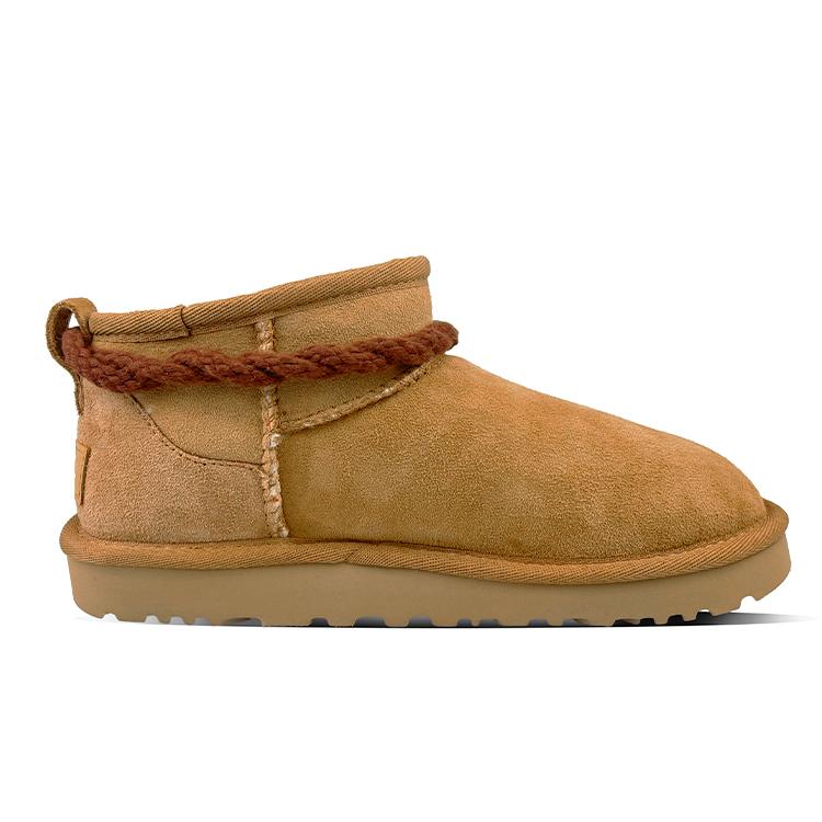 UGG Sheepskin Thermal Short Snow Boots Women's Chestnut 1116109-CHE(Team478-)