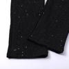 Leggings élégants taille haute pour femmes, pantalons extensibles à paillettes lourdes et décontractés