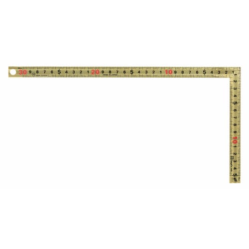 Kinwashi Gold Curved Ruler, 30cm, Identical Marks on Both Sides, High Durability, Ink-Repellent, Easy-Step Graduations, GSDD-30CKD