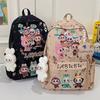 Schoolbag new backpack women's fashion sweet girl cute cartoon travel backpack junior high school schoolbag tide