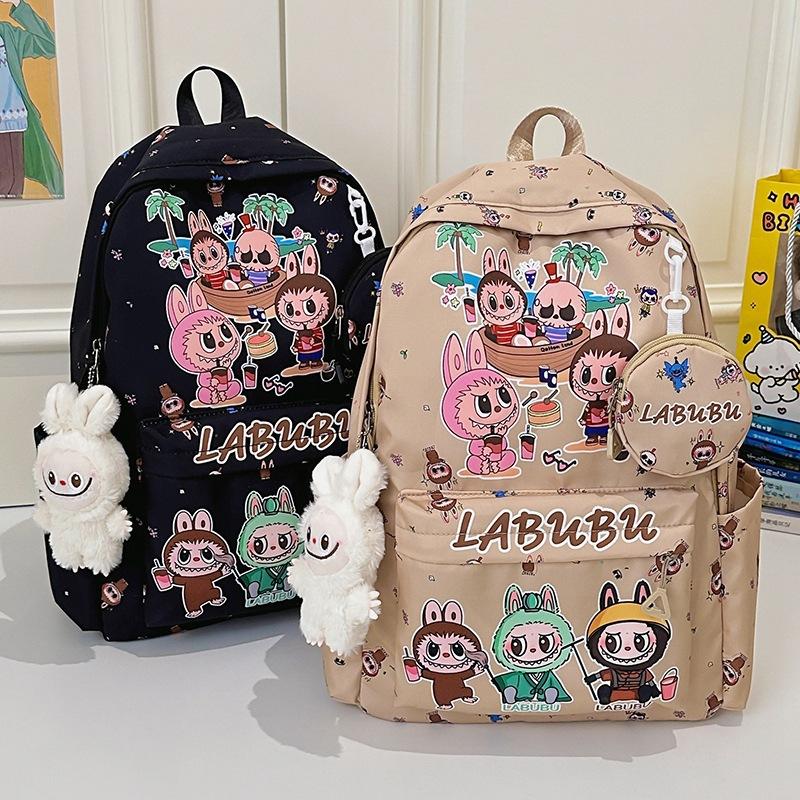 Schoolbag new backpack women's fashion sweet girl cute cartoon travel backpack junior high school schoolbag tide