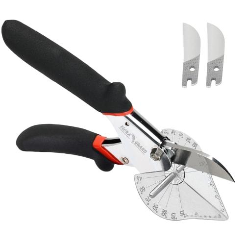 FLORA GUARD Mole Cutter, Angle Scissors, Multi-Angle Scissors, Adjustable 45-135, Cuts Wood, Plastic, PVC, Includes 2 Spare Blades (JDJ)