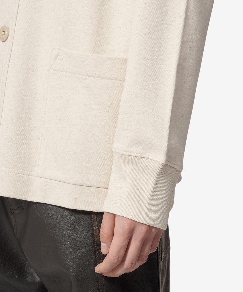 Givenchy Logo Sweat Cardigan - Natural / Bmj0Mq3Yn7101