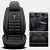 5- Seater Full Seat Universal Car Seat Cover, Breathable and Waterproof Faux Leather Automotive Seat Covers for Cars SUV Sedan
