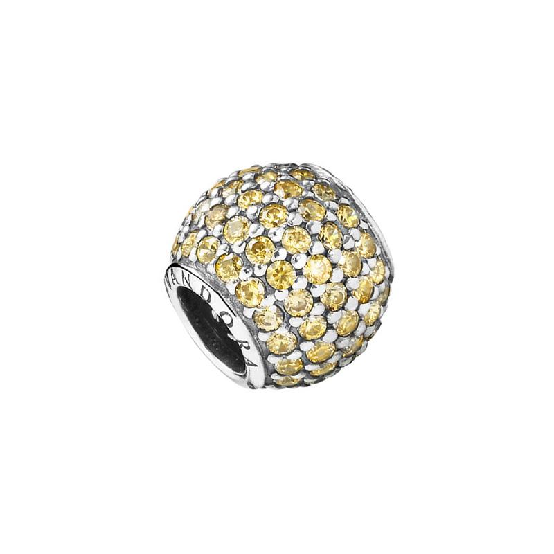 Pandora Cubic Zirconia Beads Women s Yellow 791051FCZ жёлтый