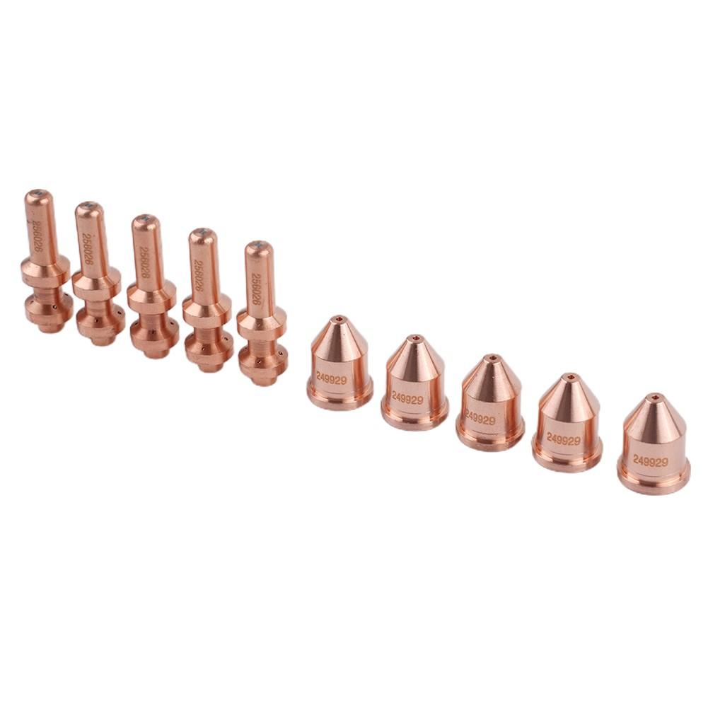 10pcs 249929 Tips 256026 Electrode 60A Plasma Torch for Miller Spectrum For XT60