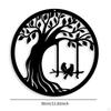 Tree Wall Plaque ,Decoration Modern Iron 30cm Ornament Art Decor for Yard Backyard Home Farm