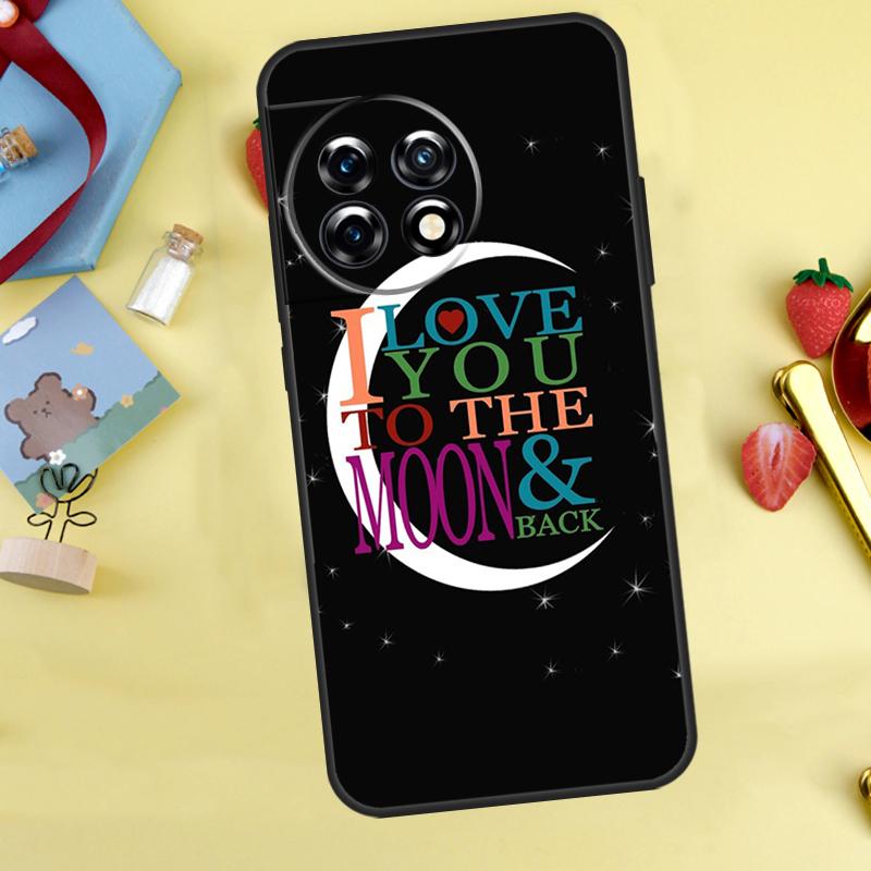 Love You To The Moon And Back Art Case For OnePlus 13T 13R 12 12R 15 13 11 10 10T 8T Nord CE 2 3 4 Lite N20 N30 Nord 5 Cover