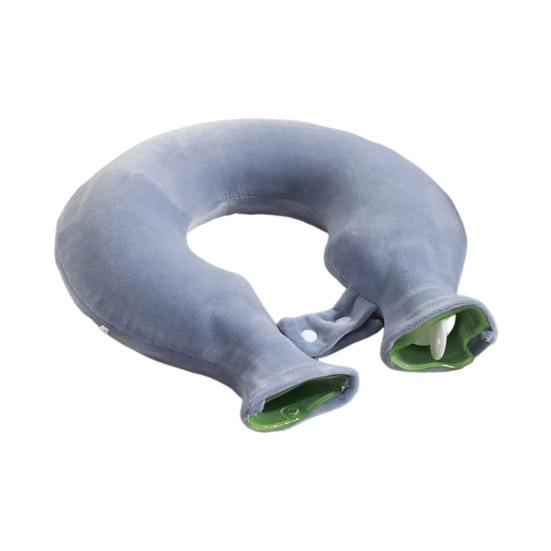 1400ML U-Shaped Hot Water Bottle Neck Shoulder Pain Relief Leak-proof PVC Hot Water Bag with Flannel Cover Hot Cold Therapy Neck Warmer Bag