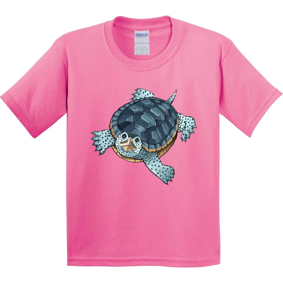Inktastic Cute Diamondback Terrapin Turtle Youth T-Shirt Swimming Beach Smiling 120