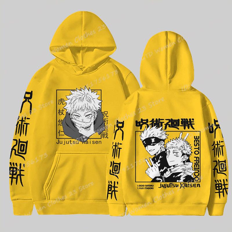 Anime Jujutsu Kaisen Hoodies For Men/Women Long Sleeve Casual Pullovers Anime Print Unisex Fashion Harajuku Sweatshirt Tops