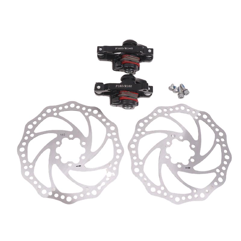 160mm Rotor Aluminum Alloy Brake Caliper for Mountain Bike Disc Brakes Folding E-bikes with Extended Drive Arm Stable Braking