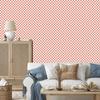 Checkerboard Wallpaper, Coral Top, Coral Bottom, for Living Room and Bedroom, 50x1000