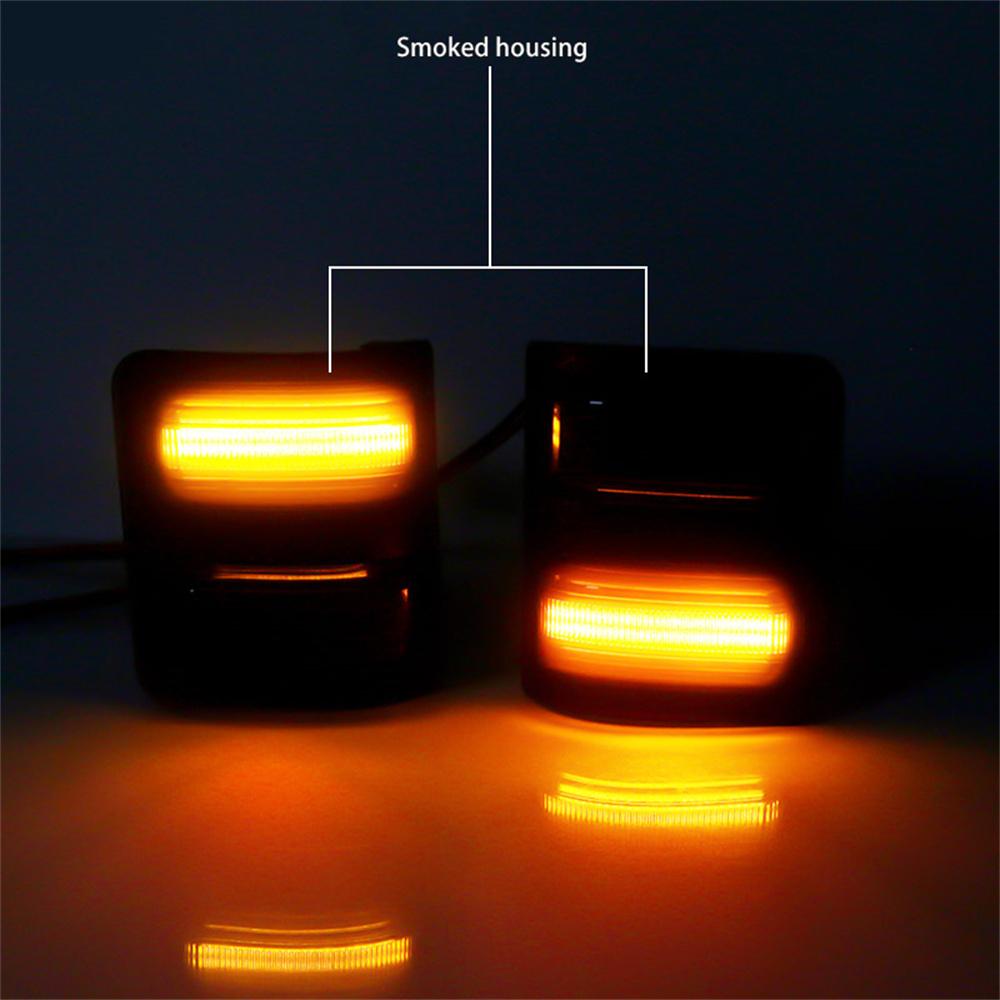 Smoked Lens LED Side Mirror Marker Lights For Ford 2008-2016 F250 F350 F450
