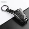For Toyota Camry Rav4 Forturner Hilux Auris Corolla Avensis Verso Yaris Aygo Scion Tc Abs Carbon Fiber Style Car Key Case Cover
