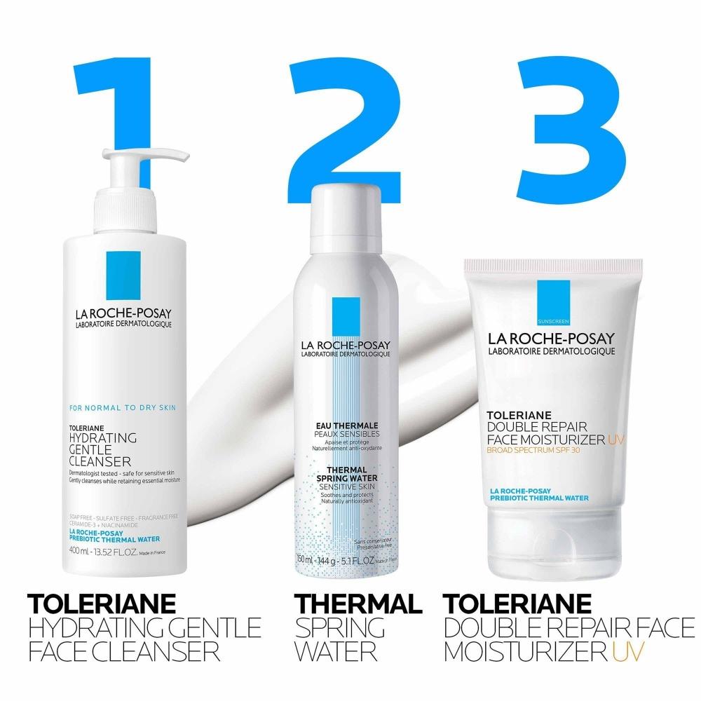 La Roche Posay Travel Size Toleriane Double Repair Face Moisturizer Uv Spf 30 1.35 Oz