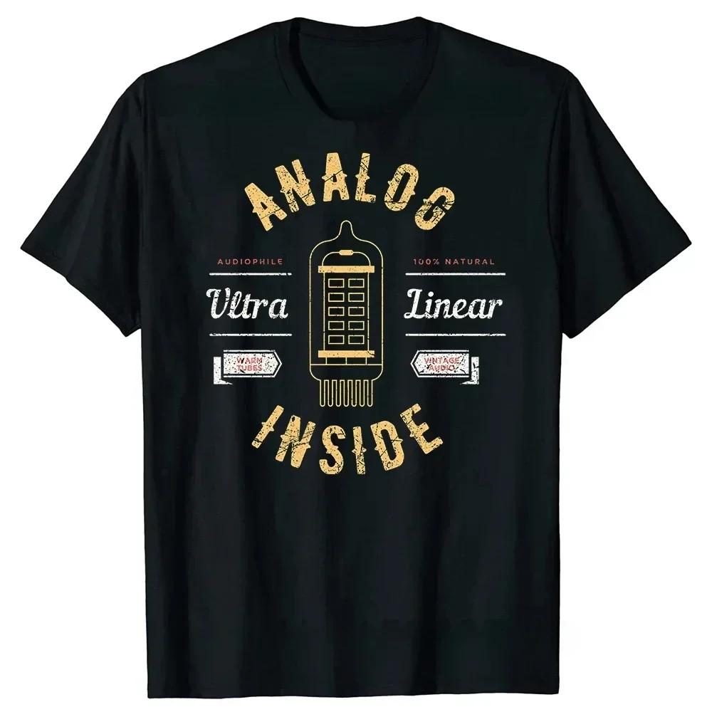 

Retro VU Watch Analog Electronic Audio Engineer Round Neck Tshirt Women Engineer Recording Studio Fun Tshirt Womens Top Y2K 4XL