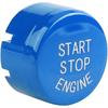 Push Switch Button, Engine Switch Cover, Car Engine One-Button Start Button Fitment for F30 G/F Disk Bottom with Start&Stop(Blue)