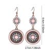 Bohemian Sunflower Earrings for Women, Colorful Holiday Style Hypoallergenic Statement Jewelry