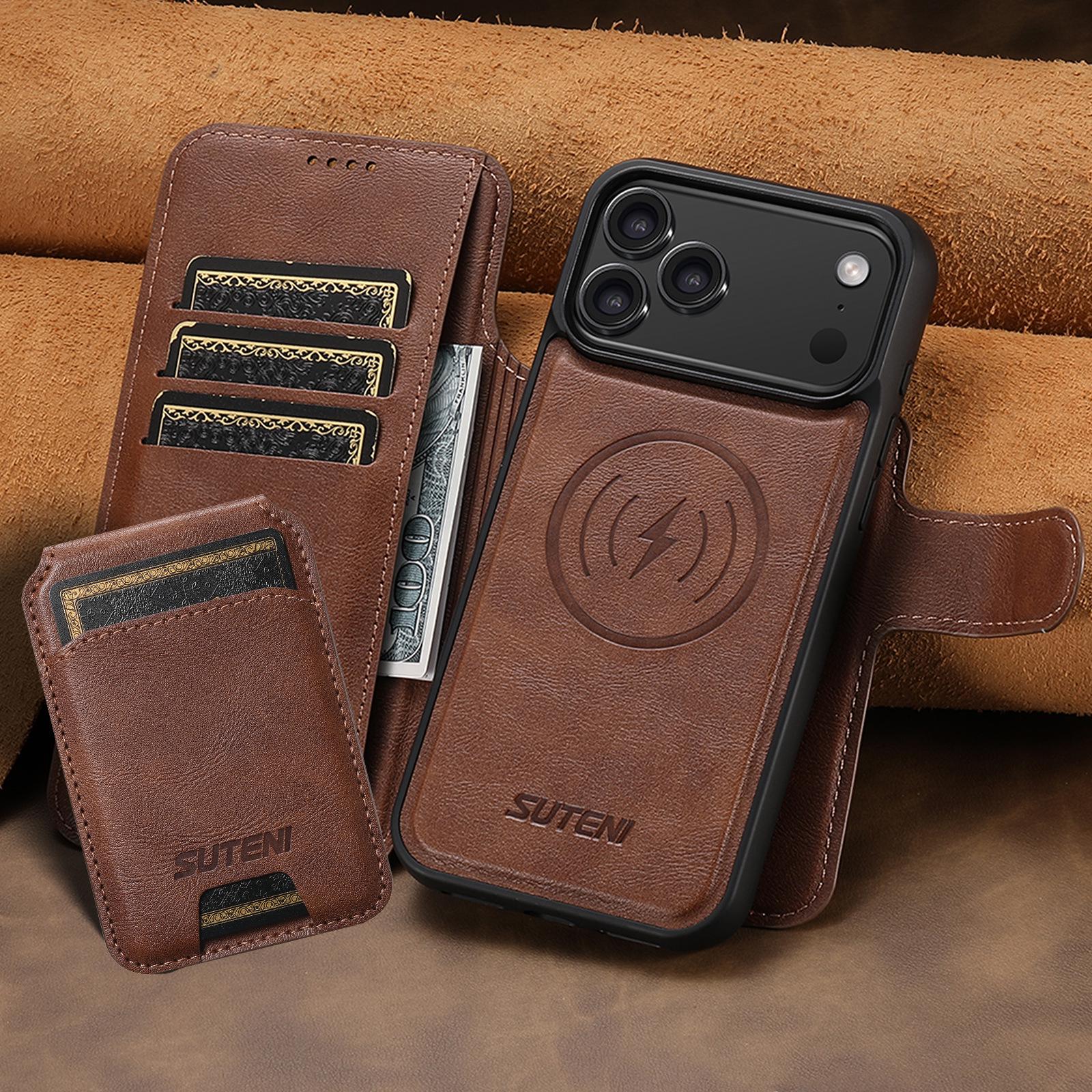 

iPhone 17 Pro Flip Case: Magnetic Stand, Card Slot, Wireless Charging, Leather S25U. iPhone 17 Pro