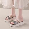 Woman Shoes Bow Platform Black Roman Style Sandals for Women 2025 Trending Asian Size on Sale Wholesale Pvc Daily Low Price Shoe