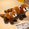 Plush Panda Red Toy Stuffed Animal Doll Cartoon Bedroom Decoration Gift Kids