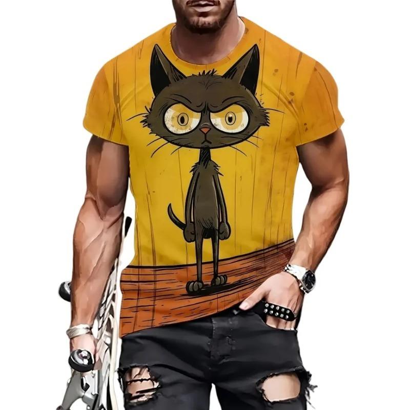 Funny Men T-Shirt Fashion 3D Penguin Print Casual O-Neck Quick-Dry Short Sleeve Tops Summer Street Trend Hip Hop Men's Tshirt