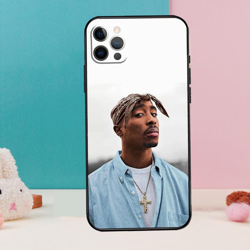 2Pac Hip Hop Singer Phone Case For iPhone 17 Air 16 15 14 13 12 11 Pro Max 12 13 mini 15 16 Plus 16e Cover Coque