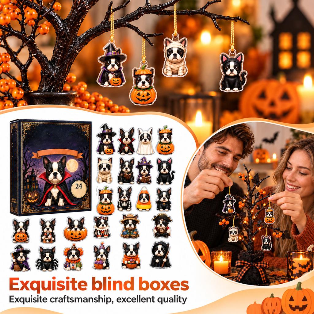 Halloween Animal Series Advent Calendar, Surprise Collectible Toy for Holiday Gifts