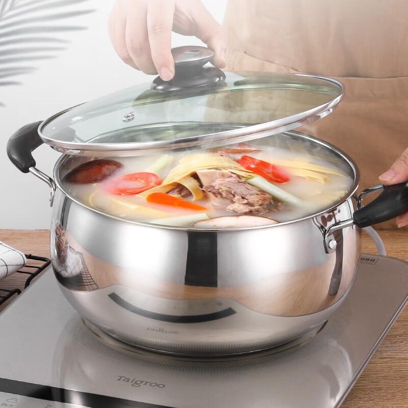 Yoshida Sho Stainless Steel Induction Double Handle Cooking Pot