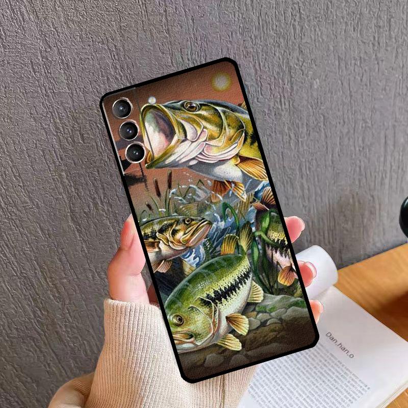 

Fishing Lake Sunset Phone Case For Samsung Galaxy S24 Ultra S20 S21 S22 S23 S25 Plus S9 S10 S24 S25 FE Cover Galaxy S25
