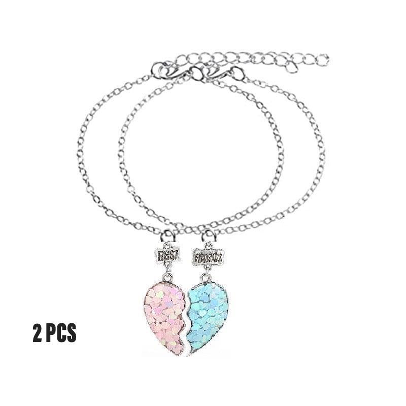 

Подвеска в виде сердца Разделенная Лучшие друзья навсегда Ожерелье дружбы Подарок Ожерелье для девочек Bracelet