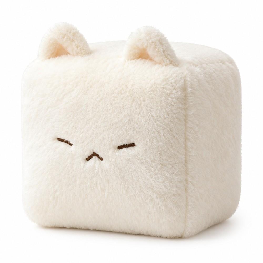 Plush Stinky Tofu Plush Toy Kawaii Cartoon Design Cat Plush Cushion Lying Cat Doll  Birthday Gift