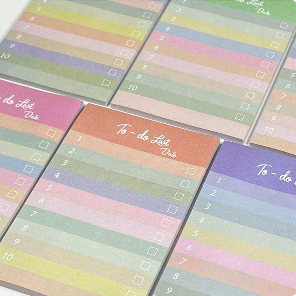 50τμχ Πολύχρωμα Αυτοκόλλητα Λίστας Εργασιών, Αυτοκόλλητο Σημειωματάριο για Γραφείο, Οικιακά/Γραφικά Είδη (Τυχαίο χρώμα) Πίσω στο σχολείο