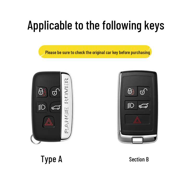 Land Rover Key Case for 2023 Range Rover Sport, Velar, Evoque, Discovery 4, and Defender