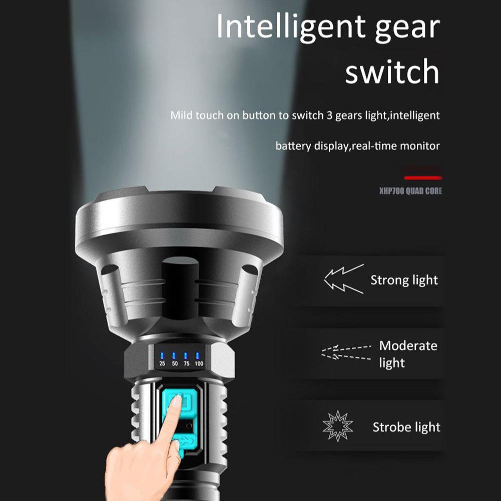 Rechargeable Flashlights Super Bright 12 Hours Long Life LED Flashlight with 3 Modes, High Powered Flash Light for Home, Outdoor