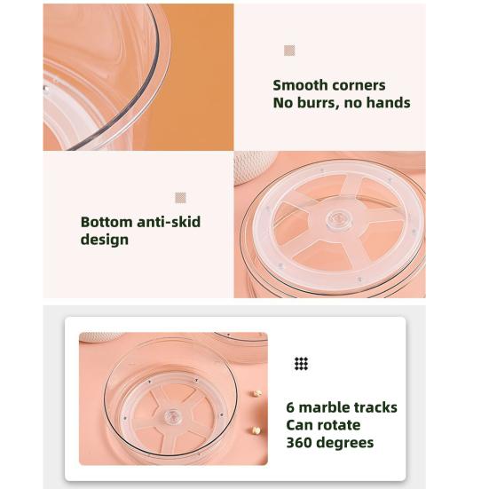 Organizér Lazy Susan Stojan na kořenky Otočný o 360 stupňů Velkokapacitní Průhledný Stolní Otočný talíř Držák na kořenky