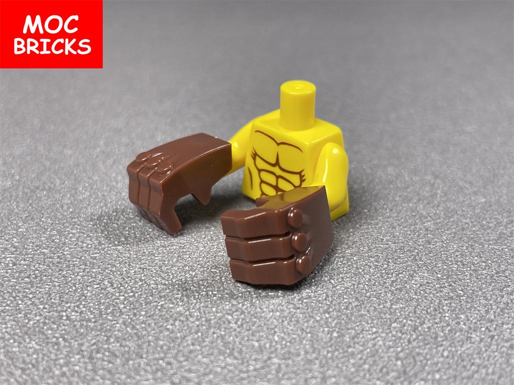 Non-Toxic Moc Bricks Body Part Hand Gorilla Fist Boxing Glove 11092 Weapon Assembled Building Blocks Children'S Toys Plastic Doll
