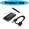 Plugs Play Aluminum M.2 Drive External Case for 22x30 To 22x80mm Drives Enclosure Easy Installation