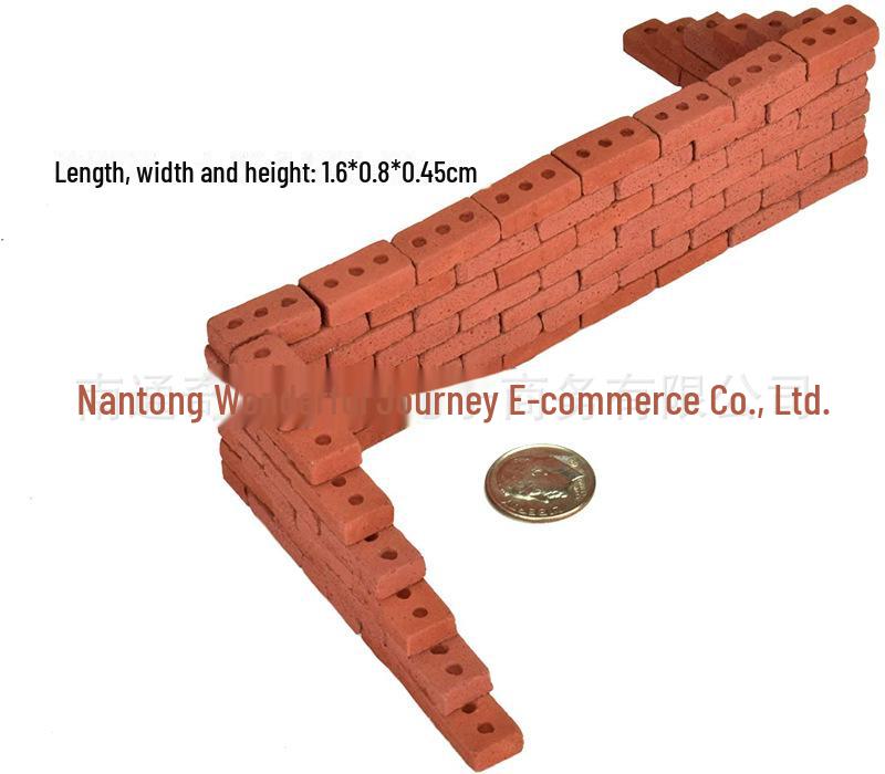 1:Kit de bricolaj cu 16 case de cărămidă în miniatură pentru copii