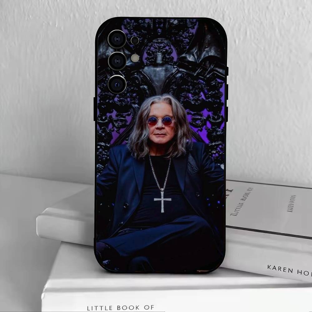 Custodia per Telefono Ozzy Osbourne Cantante Rock DD Per Samsung S25,S24,S21,S22,S23,S30,Ultra,S20,Plus,Fe,Copertura Nera in Silicone Morbido