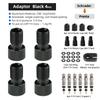 Presta Valve Adaptor for Schrader Pump F/V Valve Core Fitting Tool 2 In 1 Bicycle Nozzle Convertor Aluminum Anodized