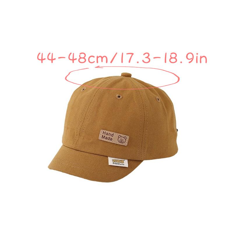 Solid Color Baby Baseball Cap Short Brim Baby Boys Girls Sun Hat Summer Adjustable Infant Toddler Duck Tongue Cap