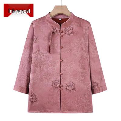 New Chinese Style Summer Blouse for Mature Women