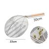Stainless steel big long noodle French fries colanders strainer basket wooden handle frying net Hot Pot leaky filter sieve sink