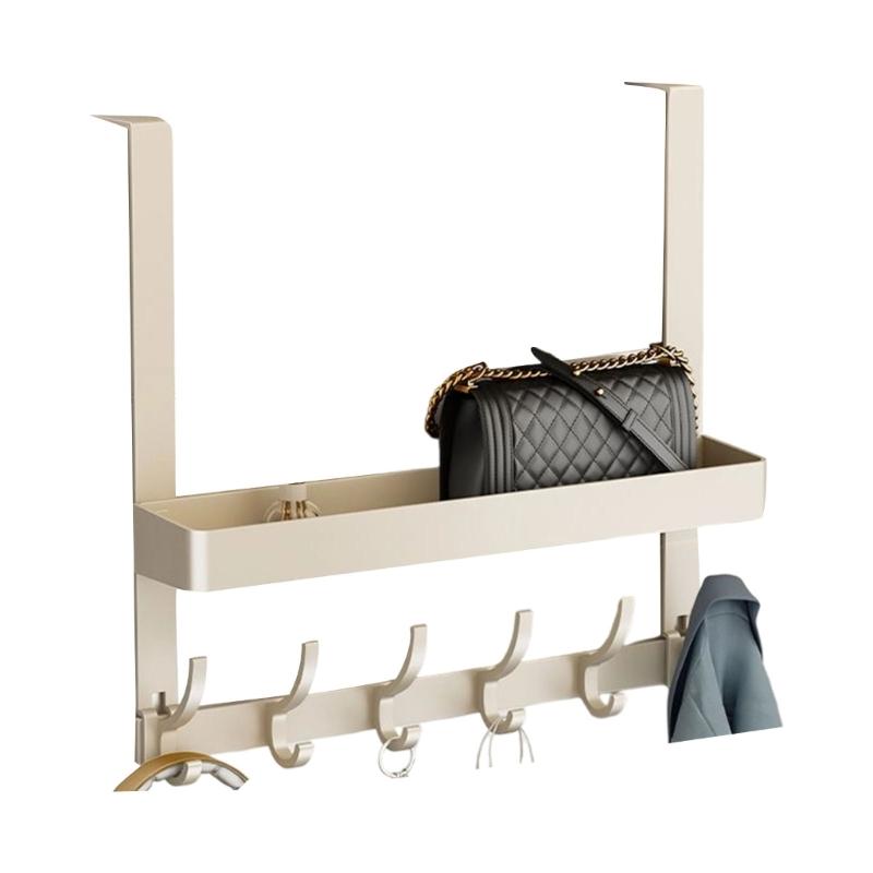 

Door Back Hooks For Hanging Coat Bags Towels Heavy Duty Rustproof Over The Door Hanger Organizers Space Saving Home Storage белый