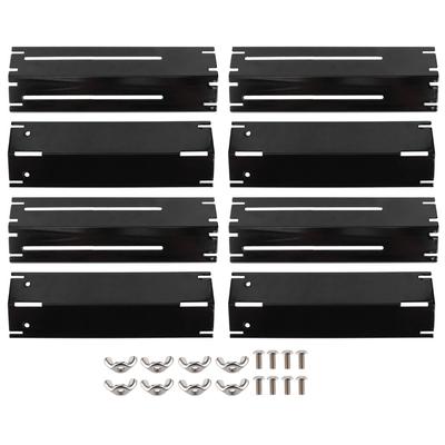 4 Sets Adjustable Grill Heat Plate Shield Heat Tent Replacement Parts Fit for Brinkman BBQ Gas Grill