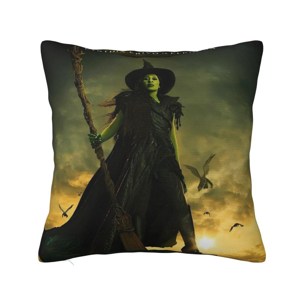 2025 New Wicked Elphaba & Glinda Tonal Pillow Cover Retro Trendy Pillow Case For Sofa Home Decoration Cushion Pillowcases