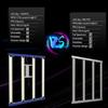 420W Led Grow Lights for Indoor Plants Full Spectrum Foldable and dimmable LED Grow Lights Daisy Chain 4x4/5x5ft Coverage Bar S