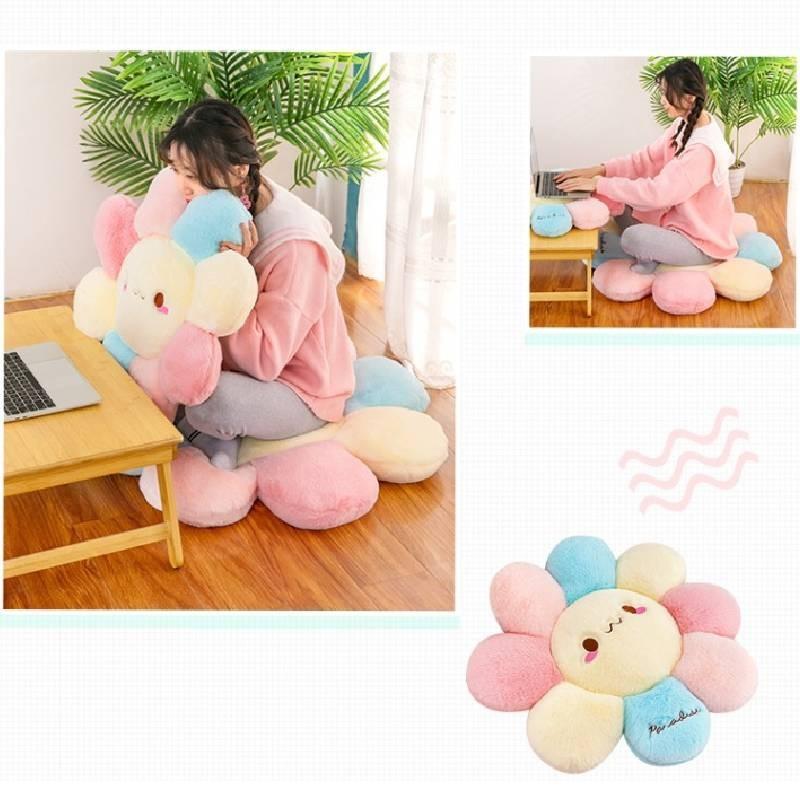 Pattern Daisy Plush Toy Cushions Cute Flower Office Backrest Home Decor Gifts